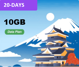 Japan 20 Days 10GB Data Package